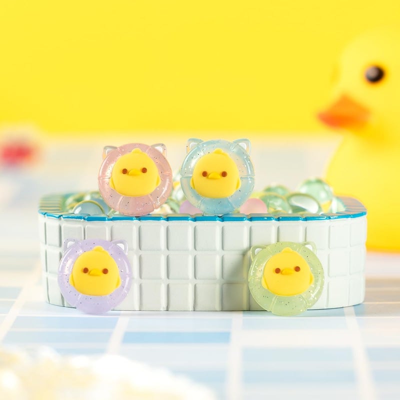 FlyingMage Swimming Duck Switch 2 Joycon Thumb Grips Caps, 4 PCS Cute Kawaii 3D Silicone Analog Thumbstick Button Cover for NS Switch 2 Joystick Caps - Image 3